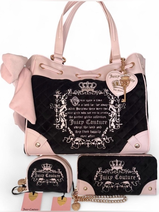 Juicy Couture Handbags - Juicy Couture Tale Daydreamer Tote with Matching Wallets